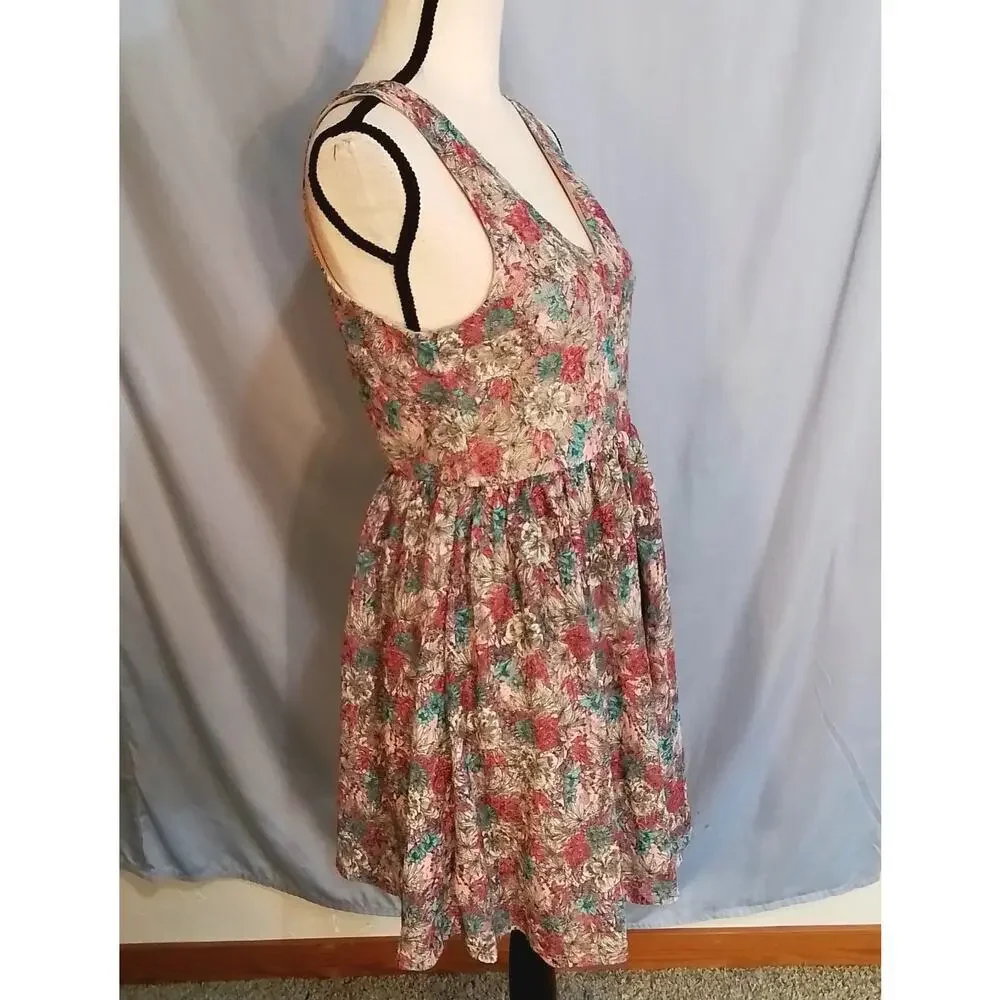 American Rag Cie  multi colored floral mini dress - Picture 2 of 8
